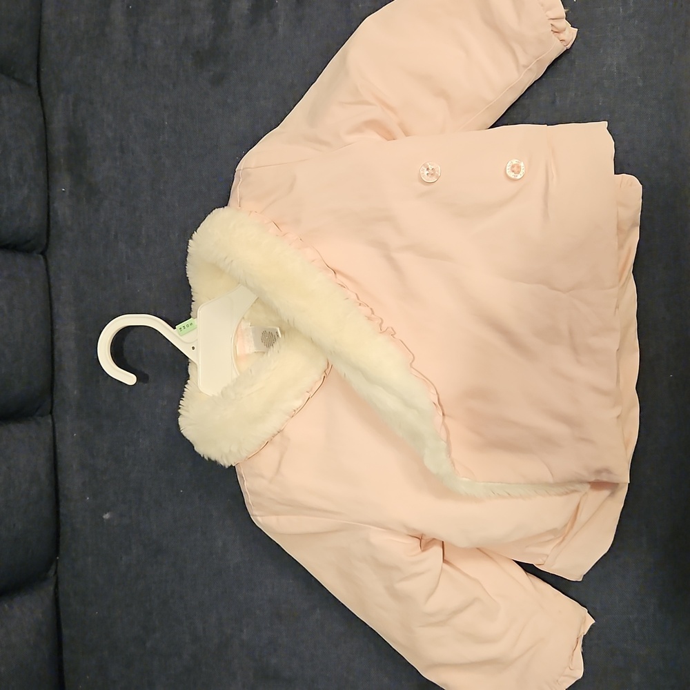 Janie and Jack Pink Puffer Baby Girl Jacket